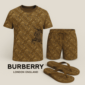 COMBO LUXURY T-SHIRT + SHORT + Flip Flop-2025 LX-TSSD2025020