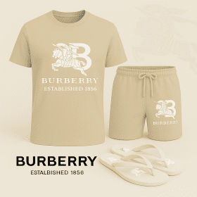COMBO LUXURY T-SHIRT + SHORT + Flip Flop-2025 LX-TSSD2025039