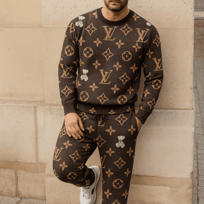 Limited edition 2025 luxury sweater and pants set - LX-SWTAP2025010