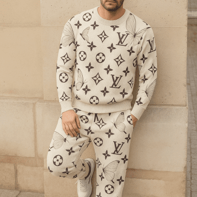 Limited edition 2025 luxury sweater and pants set - LX-SWTAP2025014