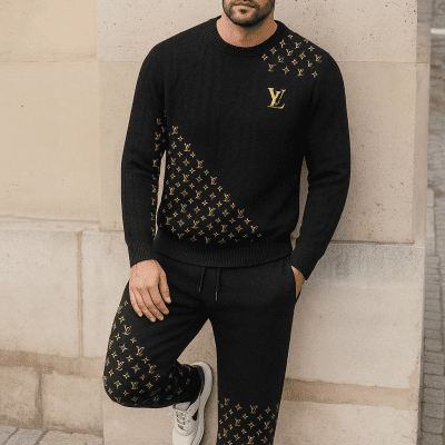 Limited edition 2025 luxury sweater and pants set - LX-SWTAP2025026