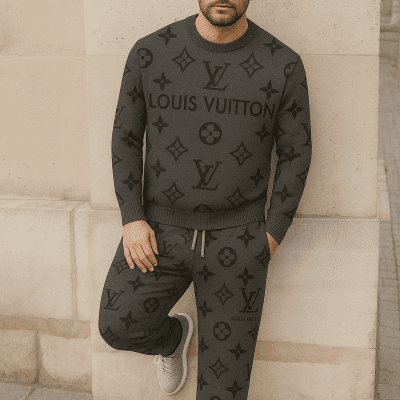 Limited edition 2025 luxury sweater and pants set - LX-SWTAP2025036