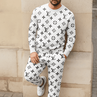 Limited edition 2025 luxury sweater and pants set - LX-SWTAP202504