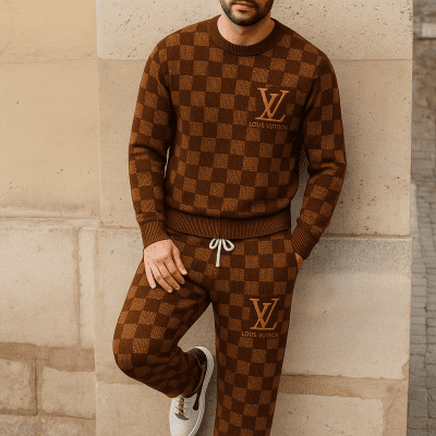 Limited edition 2025 luxury sweater and pants set - LX-SWTAP2025045