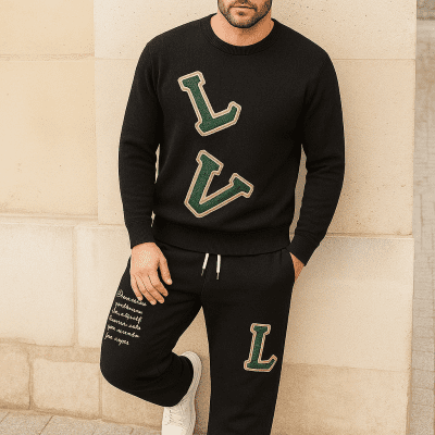 Limited edition 2025 luxury sweater and pants set - LX-SWTAP2025049