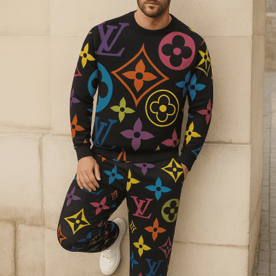Limited edition 2025 luxury sweater and pants set - LX-SWTAP2025054