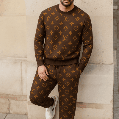 Limited edition 2025 luxury sweater and pants set - LX-SWTAP2025058