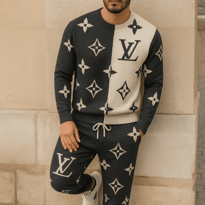 Limited edition 2025 luxury sweater and pants set - LX-SWTAP2025069