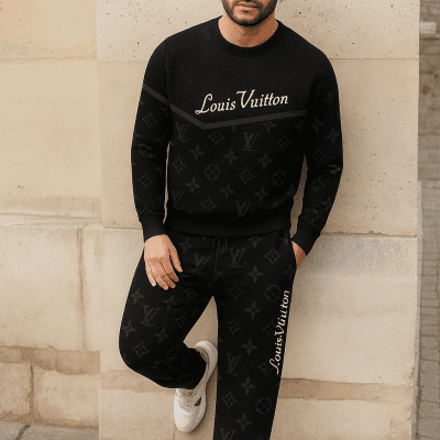 Limited edition 2025 luxury sweater and pants set - LX-SWTAP2025074