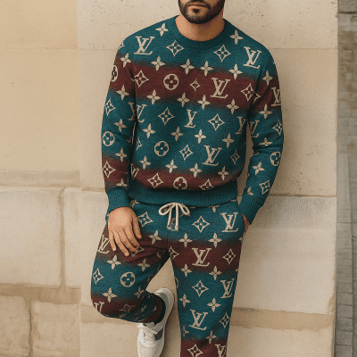 Limited edition 2025 luxury sweater and pants set - LX-SWTAP2025076