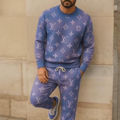 Limited edition 2025 luxury sweater and pants set - LX-SWTAP2025077