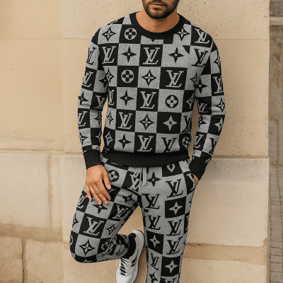 Limited edition 2025 luxury sweater and pants set - LX-SWTAP2025081