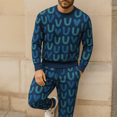 Limited edition 2025 luxury sweater and pants set - LX-SWTAP2025087