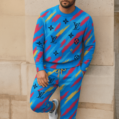 Limited edition 2025 luxury sweater and pants set - LX-SWTAP2025092