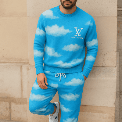 Limited edition 2025 luxury sweater and pants set - LX-SWTAP2025094