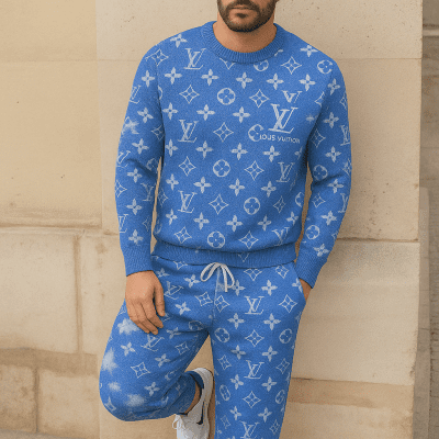 Limited edition 2025 luxury sweater and pants set - LX-SWTAP2025095