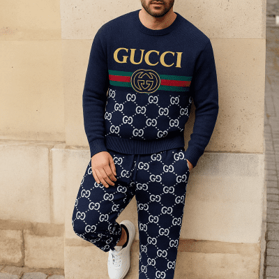 Limited edition 2025 luxury sweater and pants set - LX-SAPGC2025031