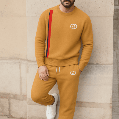 Limited edition 2025 luxury sweater and pants set - LX-SAPGC2025066